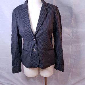 Banana Republic Blazer in Cotton pinstripes and Nylon